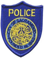Sacramento, CA. POLICE Hat Patch - BLUE
